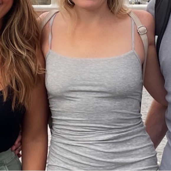 T/ALA wear Lounge Cami Maxi Dress - Gray Marl. Size M - Picture 5 of 6